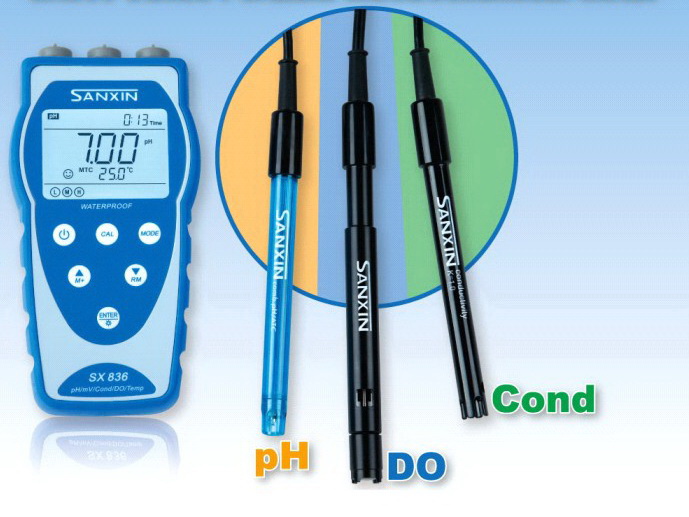 三信SX836便携式pH/电导率/溶解氧仪
