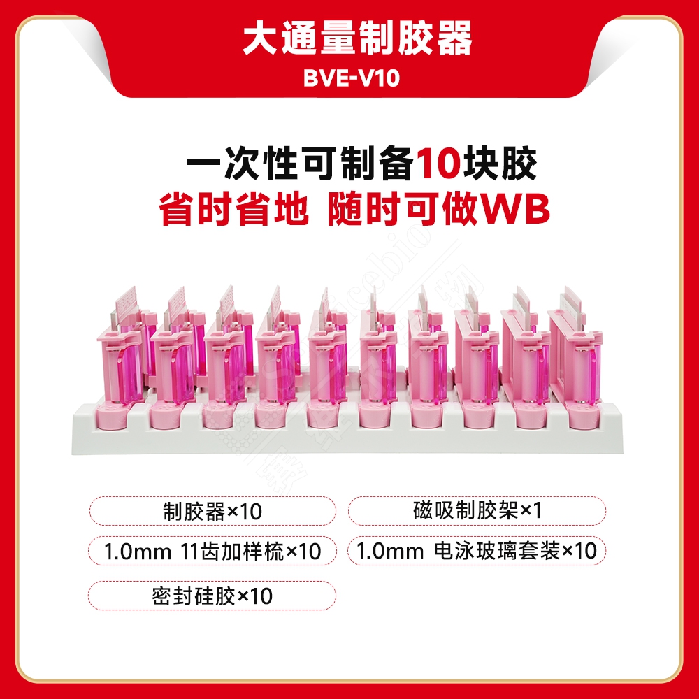赛维尔 Servicebio BVE-V10 大通量制胶器
