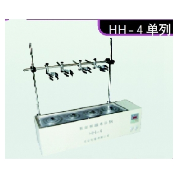 常州国华数显恒温循环水浴锅HH-4 单列四孔 带支架