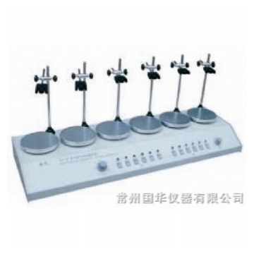 常州国华 HJ-6 多头磁力加热搅拌器