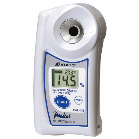ATAGO 爱拓 迷你便携式数显折射计氯化镁-卤水浓度计 PAL-43S
