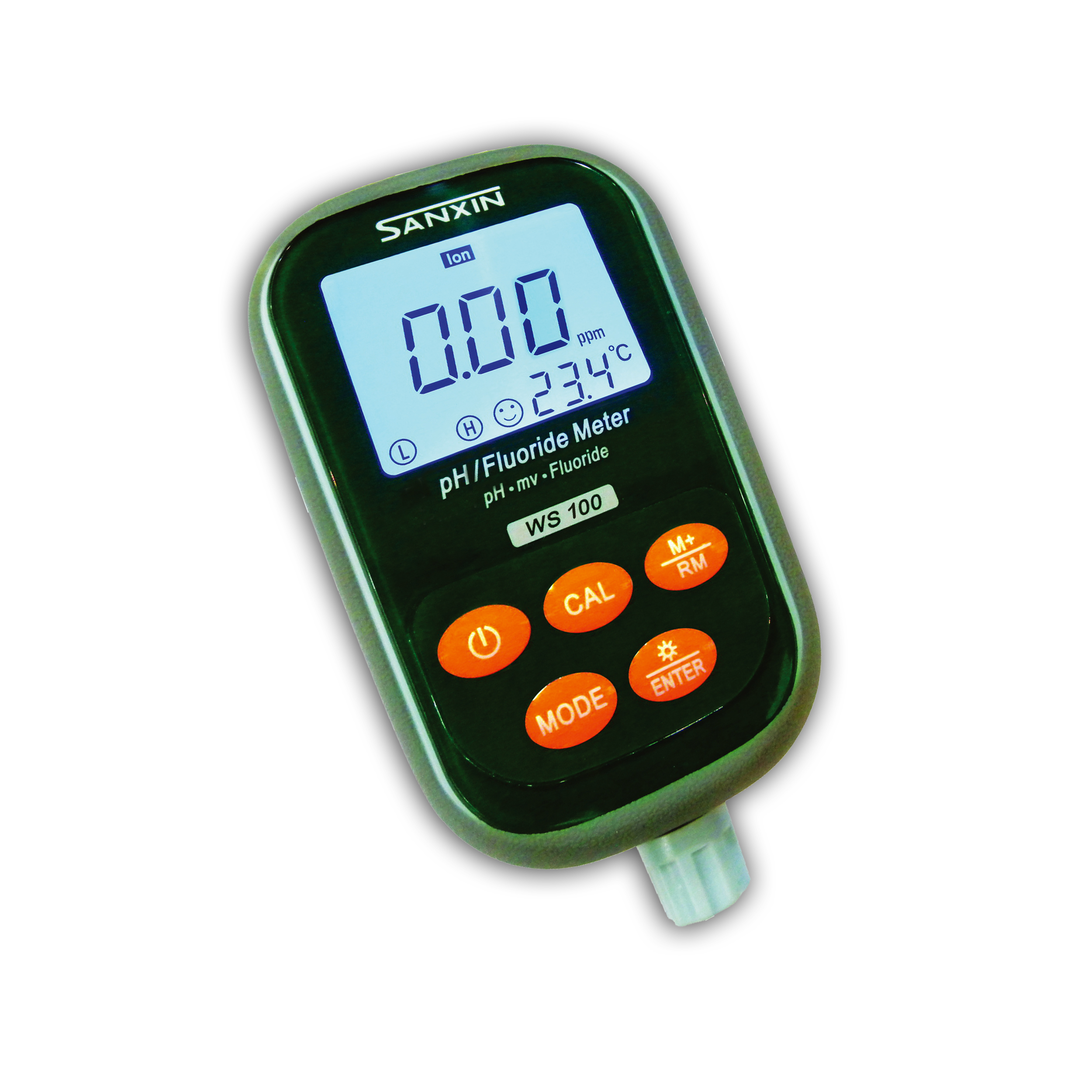 上海三信便携式pH/氟离子浓度计WS100