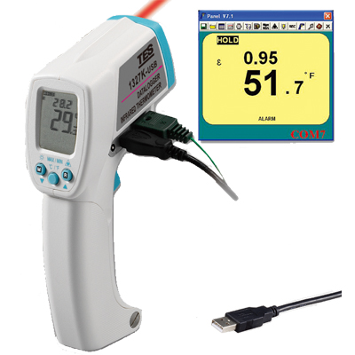 台湾泰仕 TES-1327KUSB 红外线温度计