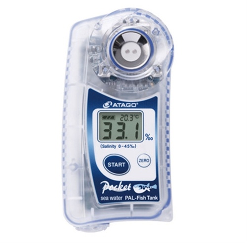 ATAGO 爱拓 迷你便携式数显折射计鱼塘盐度计 PAL-FishTank