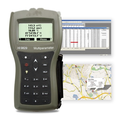 哈纳沃德高精度多参数【内置GPS、16项】水质分析测定仪HI9829GT-10