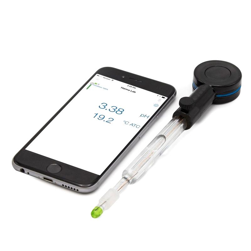 HANNA HI10482 蓝牙球形可填充玻璃酸度计 葡萄酒汁/果汁用