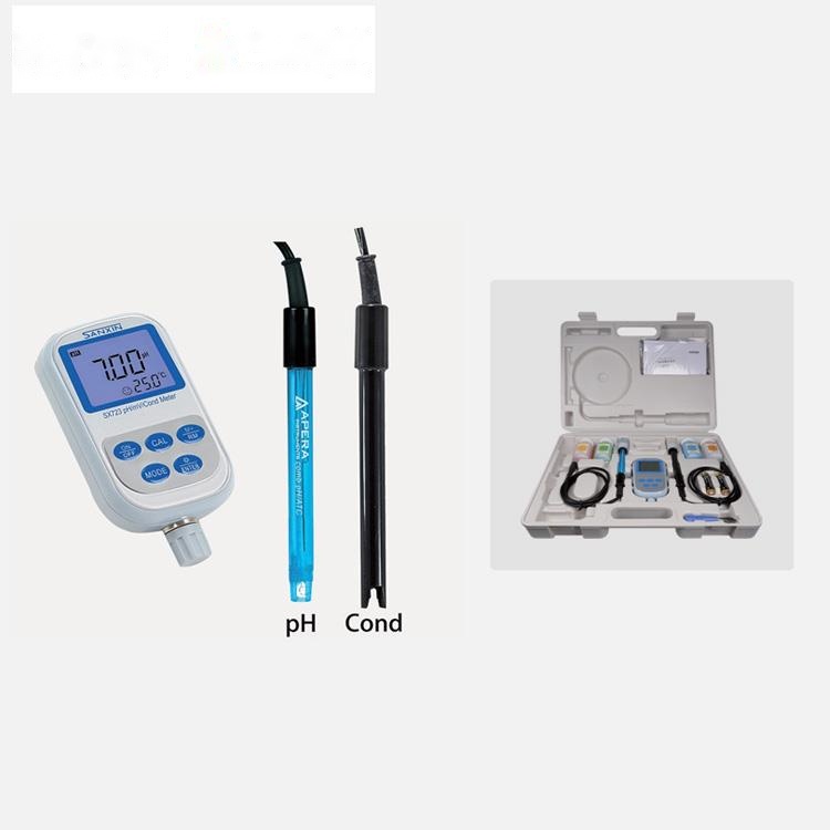 上海三信便携式双参数测量仪 PH/电导率计SX723