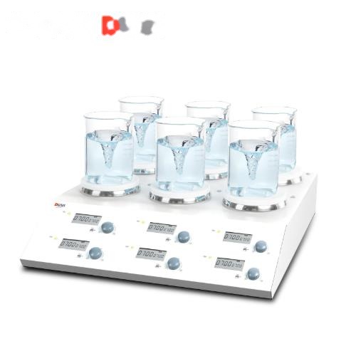 大龙 Dlab MS-M-S6 LCD 数控六通道磁力搅拌器