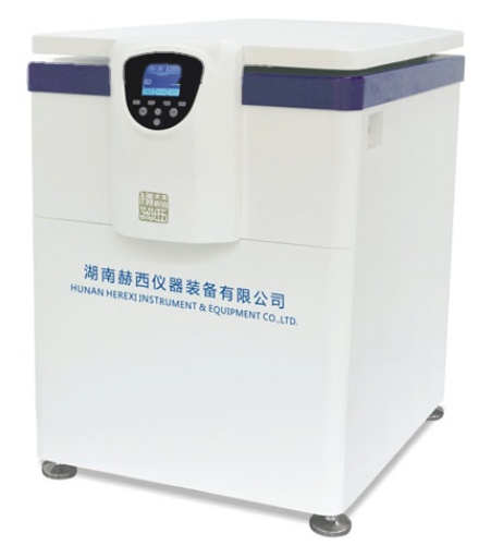 湖南赫西落地式低速大容量冷冻离心机TL6R