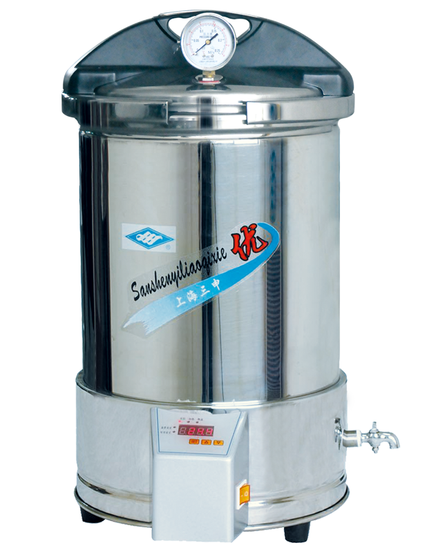 上海三申YX280/15手提式不锈钢压力蒸汽灭菌器（定时数控）