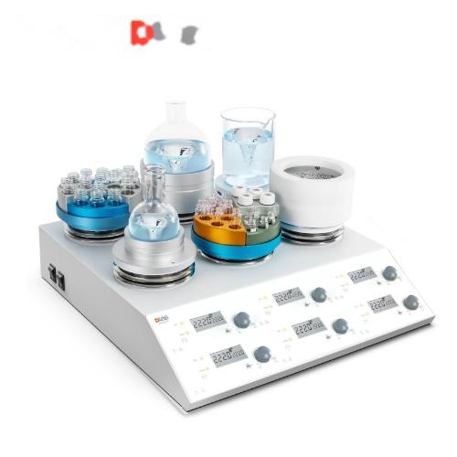 大龙 Dlab MS-H280-S6 LCD 数控加热型六通道磁力搅拌器