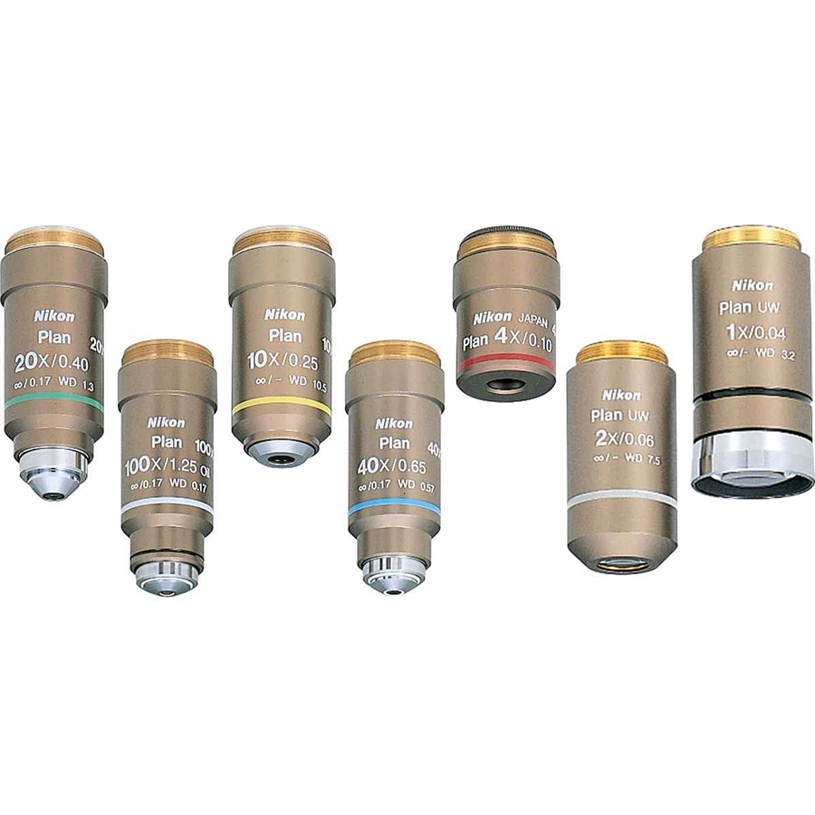 尼康平场消色差物镜CFI Plan Achromat 1X 2X 4X 10X ...