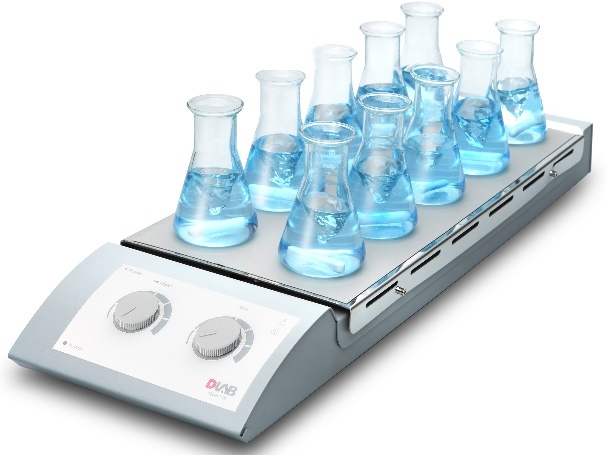 大龙 Dlab MS-H-S10 10通道标准加热型磁力搅拌器