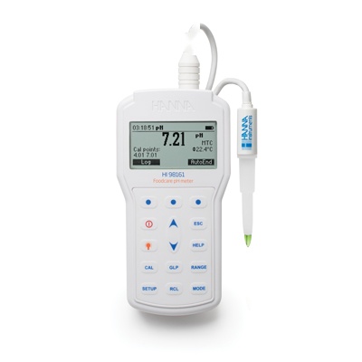哈纳沃德微电脑便携式pH-mV-oC/oF测定仪【食品/乳制品】HI98161