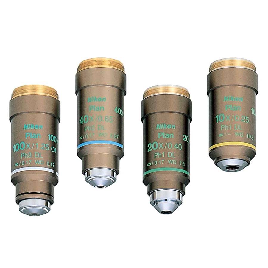 尼康平场消色差相差物镜CFI Plan Achromat DL 10X 20X ...