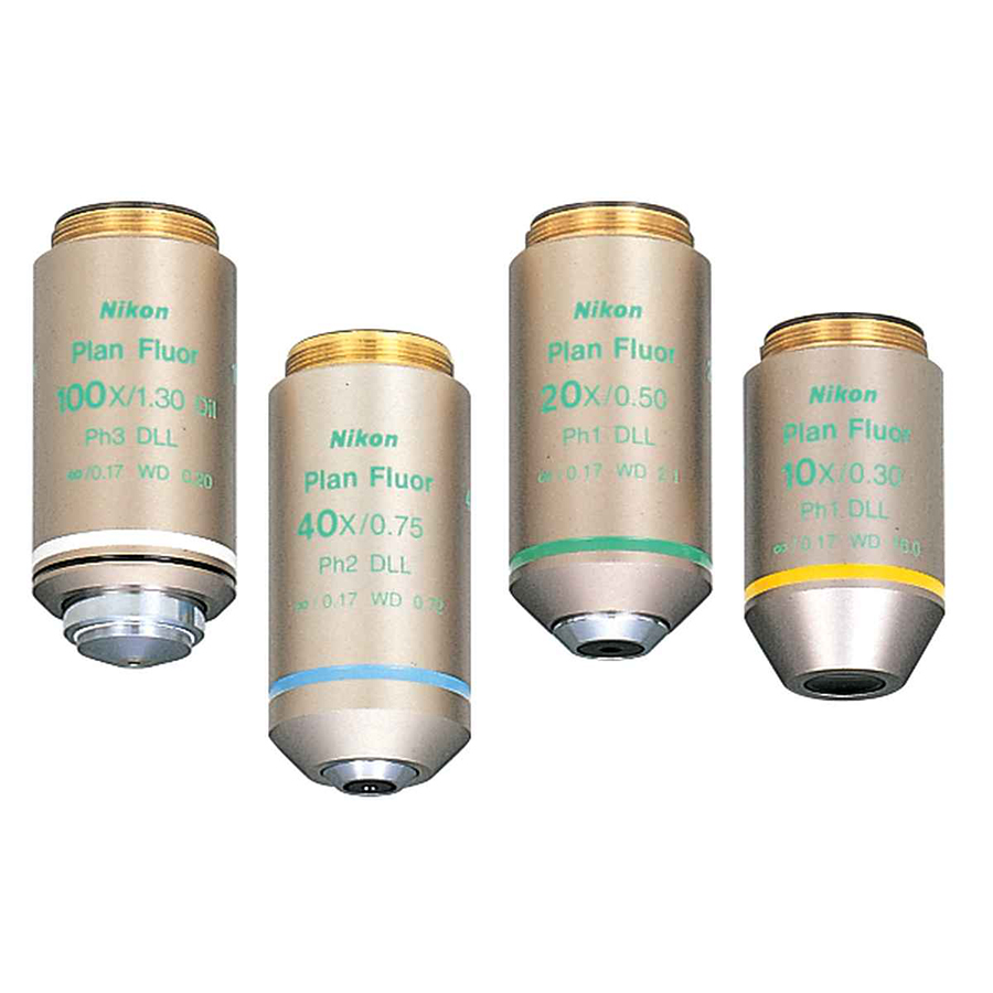尼康荧光相差物镜CFI Plan Fluor DLL 4X 10X 20X 40...