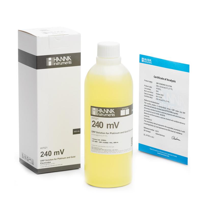 HANNA 氧化还原电位校准液(ORP) 240mV/500mL