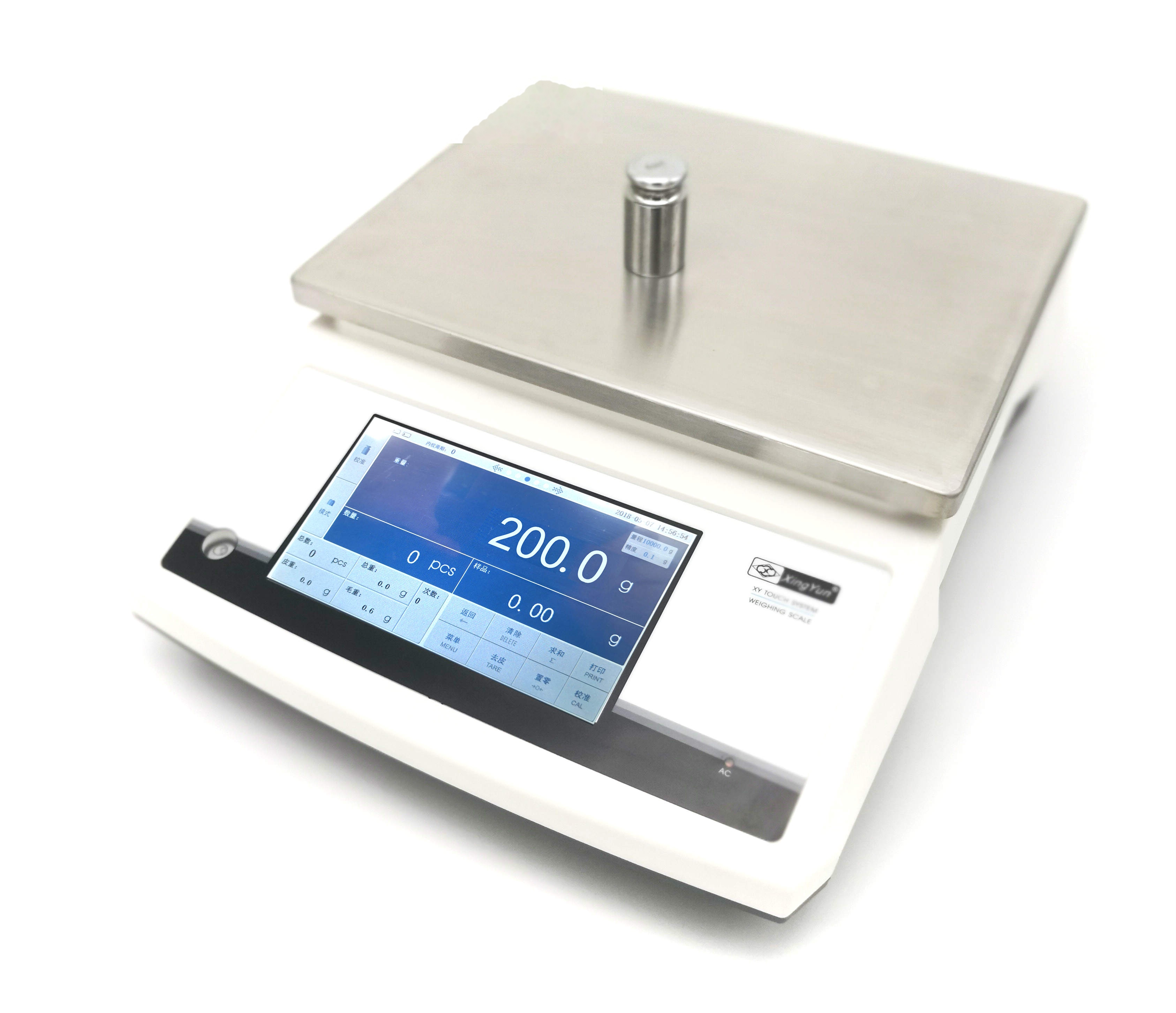 常州幸运全自动内校电子台秤XY30MTB