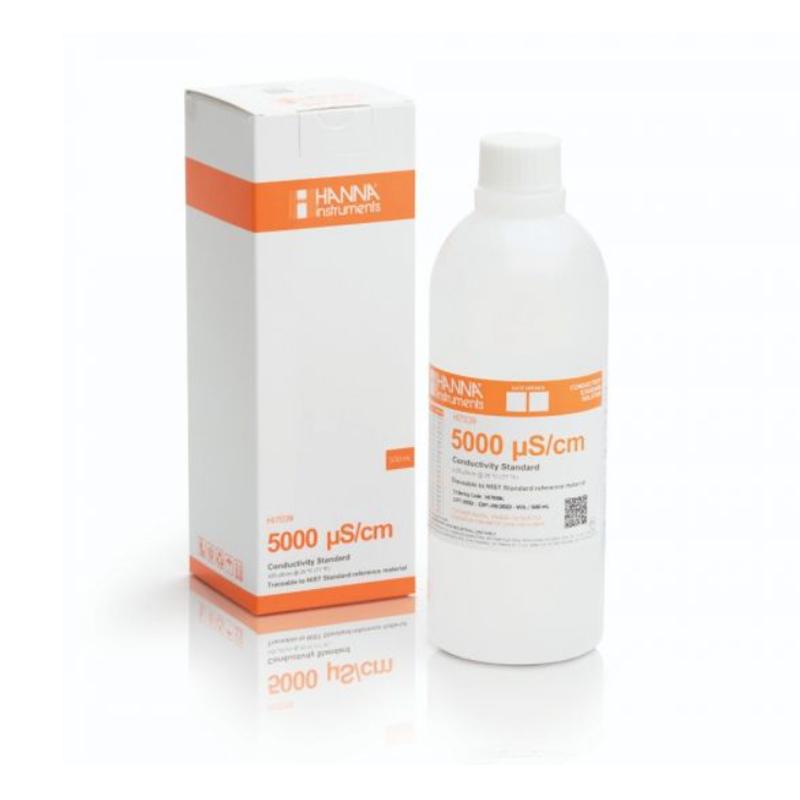 HANNA HI7039L 电导率校准液 5000μS/cm