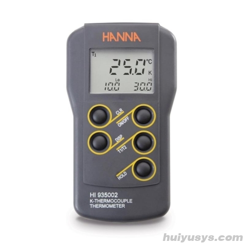 HANNA HI935002 宽范围温度测定仪（带背光灯和校准功能）