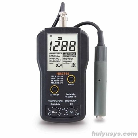 哈纳 HI87314 微电脑电导率EC-电阻率测定仪