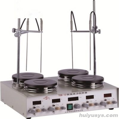 司乐 T09-1S 四工位数显恒温磁力搅拌器