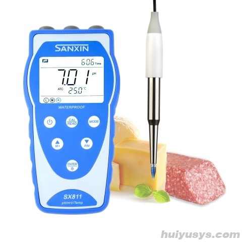 上海三信食品穿刺型pH计SX811-SS