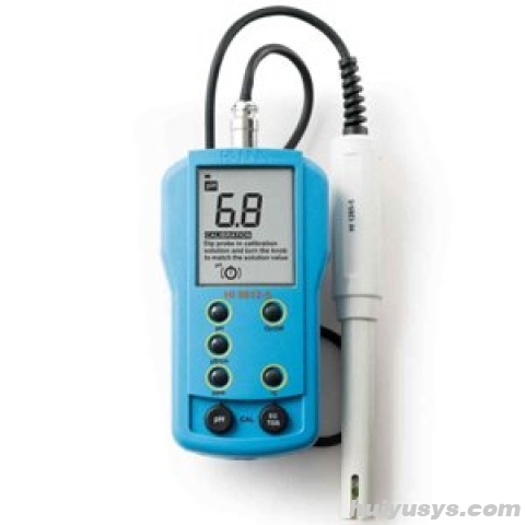 哈纳 HI9812-5 微电脑pH-EC-TDS-℃多参数水质测定仪