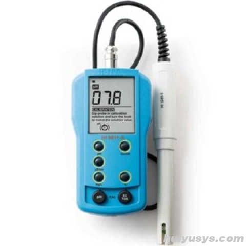哈纳 HI9811-5 微电脑pH-EC-TDS-℃多参数水质测定仪