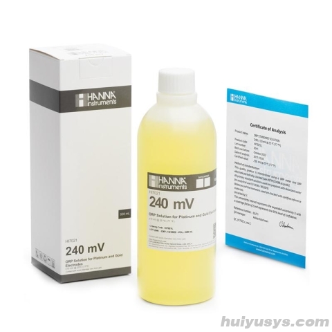 HANNA 氧化还原电位校准液(ORP) 240mV/500mL