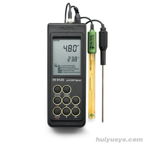 哈纳沃德便携式酸度pH-氧化还原ORP-温度测定仪HI9125