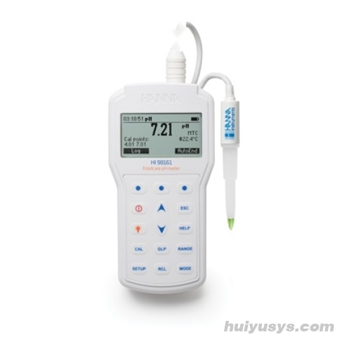 哈纳沃德微电脑便携式pH-mV-oC/oF测定仪【食品/乳制品】HI98161