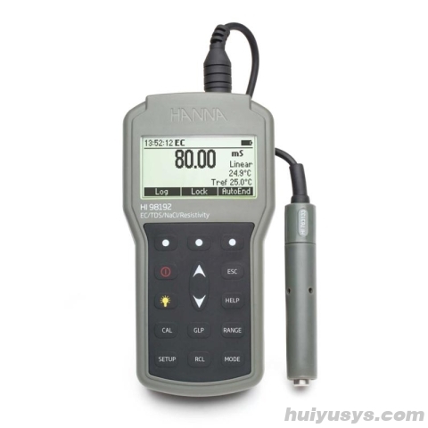 HANNA HI98192 电导率仪 EC/TDS/电阻率/NaCl/℃