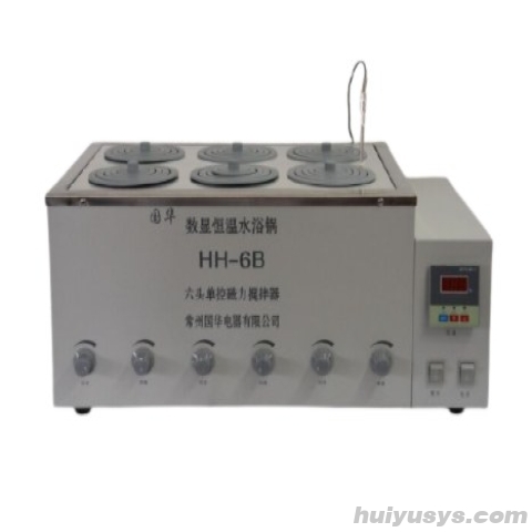 常州国华 HH-6B 六联磁力搅拌水浴锅
