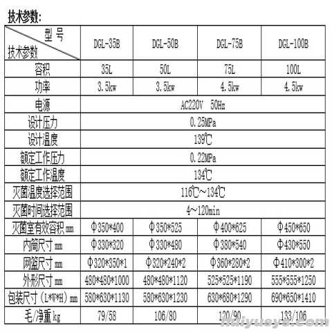 江苏登冠 立式压力蒸汽灭菌器