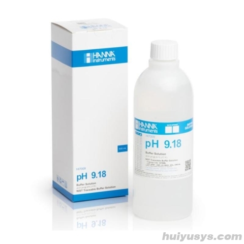 HANNA HI7009L pH标准液 校准值：9.18pH/500ml