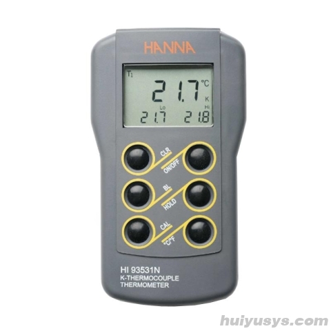 HANNA HI93531N 宽范围温度测定仪（带背光灯和校准功能）