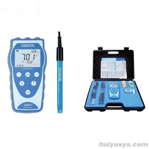 上海三信便携式防水PH计SX811