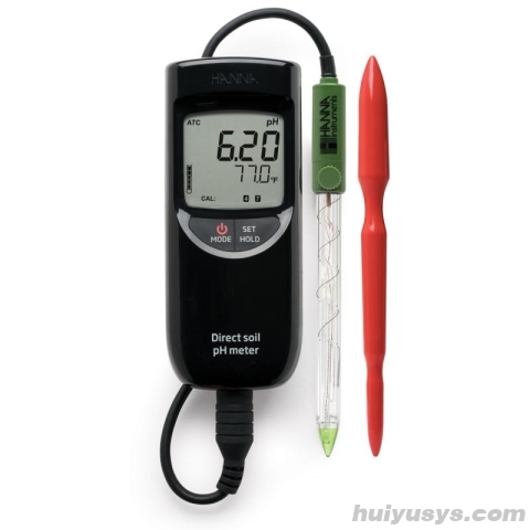 HANNA HI99121 防水便携式酸度pH-温度测定仪 土壤农业