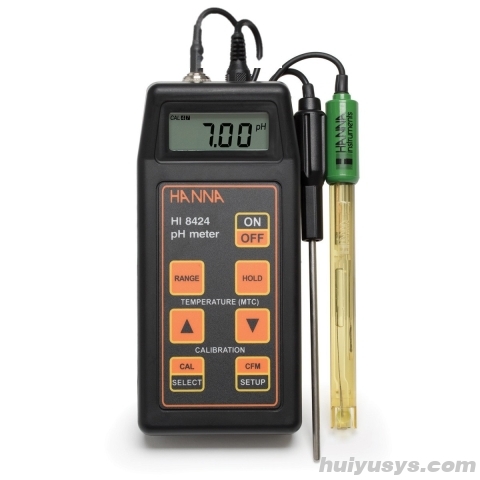 哈纳沃德便携式酸度pH-氧化还原mV-温度测定仪HI8424C