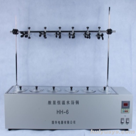 常州国华数显恒温循环水浴锅HH-6 单列六孔