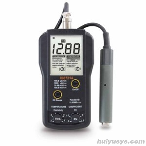 哈纳 HI87314 微电脑电导率EC-电阻率测定仪