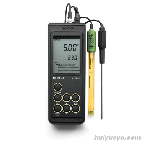 哈纳沃德微电脑酸度pH-温度°C测定仪HI9124
