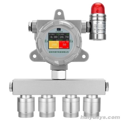 果宇科技 GY/VGD-200-4M-G(H2S/NH3/O2/EX) 污水处理厂在线式4合1气体检测仪