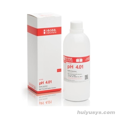 HANNA HI7004L pH标准液 校准值：4.01pH/500ml