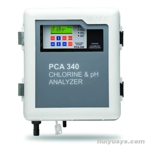 哈纳沃德悬挂式微电脑酸度-余氯-总氯测定分析仪PCA340