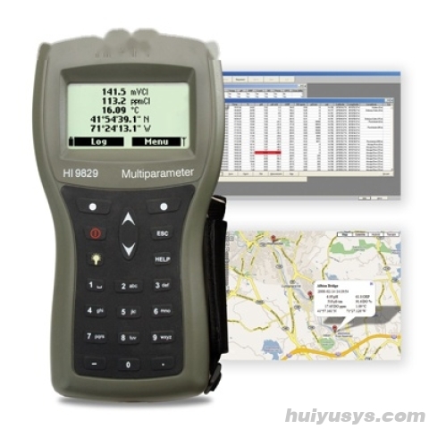 哈纳沃德高精度多参数【内置GPS、16项】水质分析测定仪HI9829GT-10