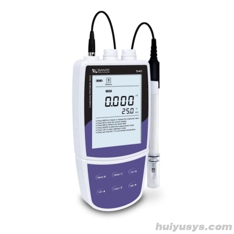 般特 Bante540-DH 便携式电导率仪 适用于测量高电导液体