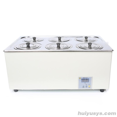 金坛大地HH-S26恒温水浴锅 不锈钢盖 双列六孔 数显控温