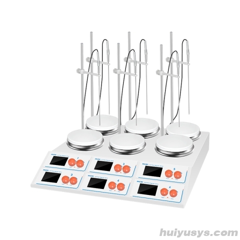 上海沪析 HMS-6SG加热型多工位磁力搅拌器